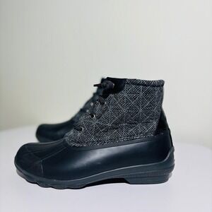 FINAL SALE 🚨 Sperry Syren Gulf Women's Duck Wool Boot 9.5 Grey/Black STS99766